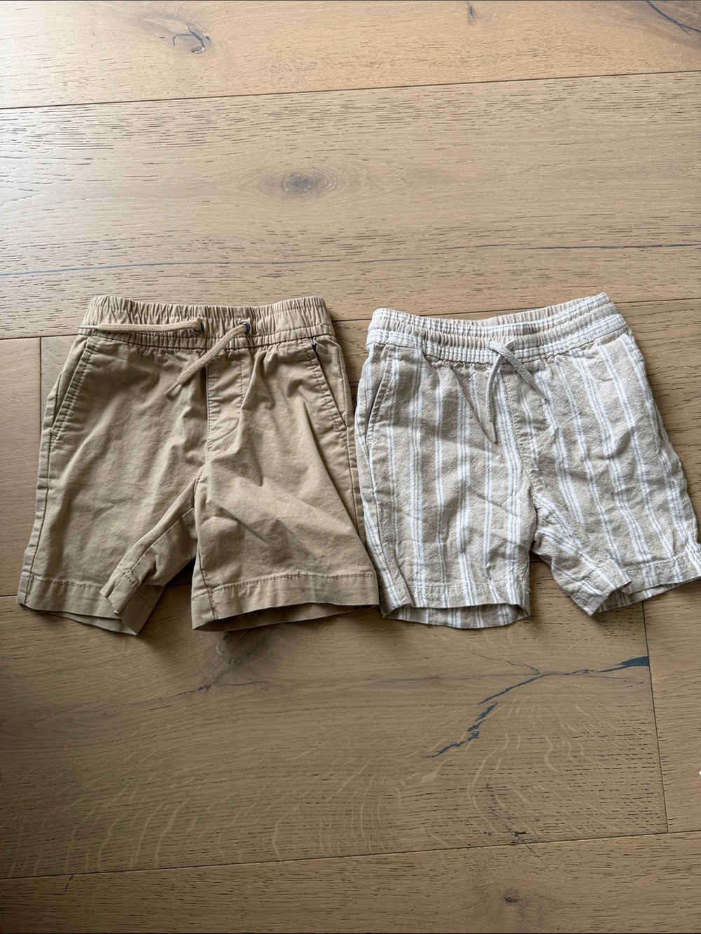 Old Navy Kids' Pull-On Shorts - Tan and Cream Stripe